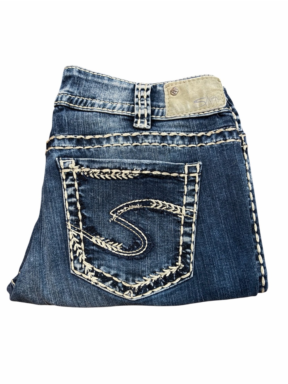 Silver Suki Mid Capri Women’s Size 30x22.5 Stretch Denim Like New